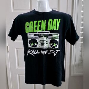 Green Day 2013 Y2K VTG Shirt Kill The DJ Punk Rock Band Men's Tee Large on Anvil